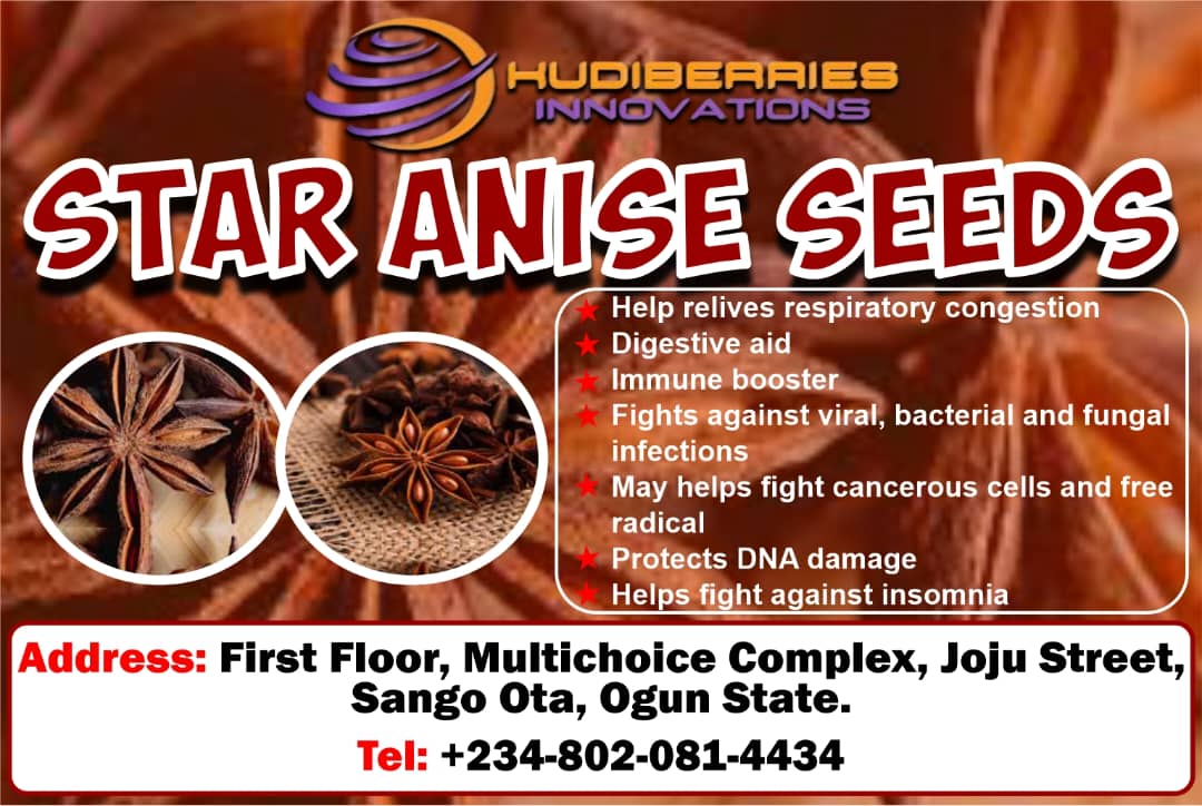 KudiBerries Star Anise Seeds and Powder 