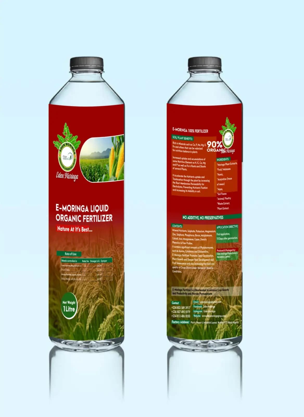 Moringa Based Organic Liquid Fertilizer 1 Liter 